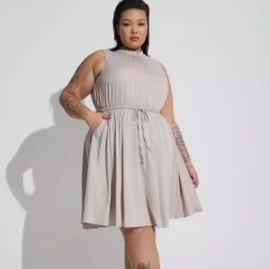 Torrid Mini Stretch Challis Dress